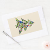 Paprot Christmas Tree Rechteckiger Aufkleber (Umschlag)