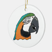 Paprot Keramik Ornament (Links)