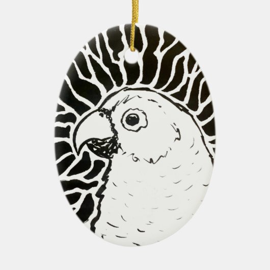 Paprot Keramik Ornament (Vorne)