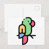 Paprot Postkarte (Vorne/Hinten)