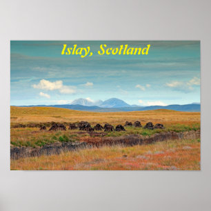 Paps aus Jura aus Islay, Schottland Poster
