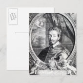 Papst Alexander VII Postkarte (Vorne/Hinten)