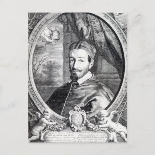 Papst Alexander VII Postkarte (Vorderseite)