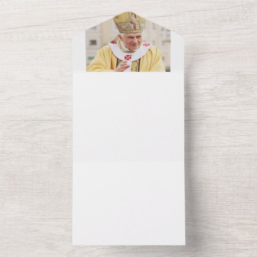 Papst Benedict XVI All In One Einladung (Innen Boden)