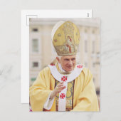 Papst Benedict XVI Feiertagspostkarte (Vorne/Hinten)