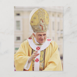 Papst Benedict XVI Feiertagspostkarte