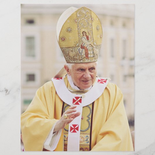 Papst Benedict XVI Flyer (Vorne)