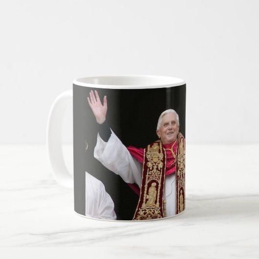 Papst Benedict XVI Kaffeetasse (Vorderseite Links)