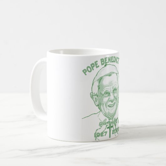 Papst Benedict XVI Kaffeetasse (Vorderseite Links)