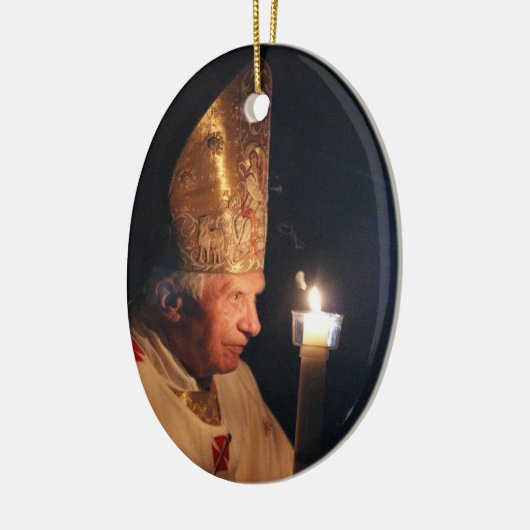 Papst Benedict XVI Keramikornament (Links)