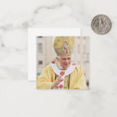 Papst Benedict XVI Mitteilungskarte (Vorderseite/Rückseite Beispiel)