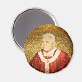 Papst Benedict XVI mosaic Magnet (Vorderseite/Rückseite)