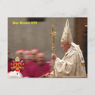 Papst Benedict XVI Postkarte