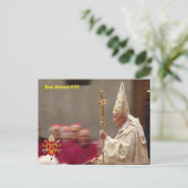 Papst Benedict XVI Postkarte (Stehend Vorderseite)