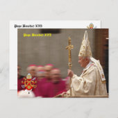 Papst Benedict XVI Postkarte (Vorne/Hinten)