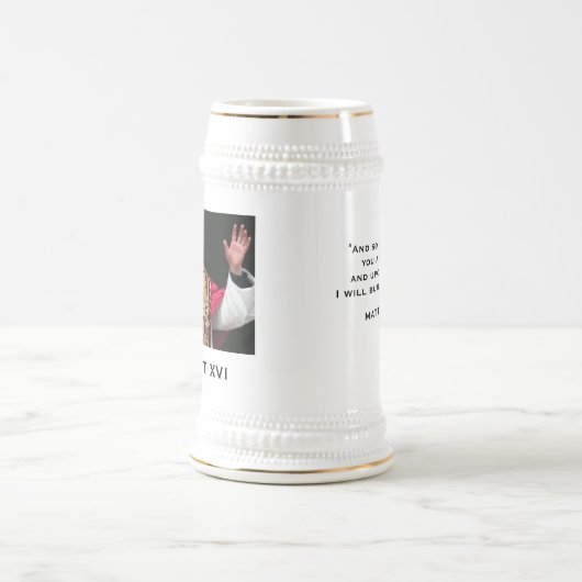 Papst Benedikt XVI., BENEDICT XVI, "und so sage Bierglas (Mittel)