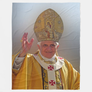 PAPST- BENEDIKT XVI.Fleece-Decke Fleecedecke