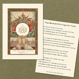 Papst Benedikt XVI. Gebet für Priester Mitteilungskarte
