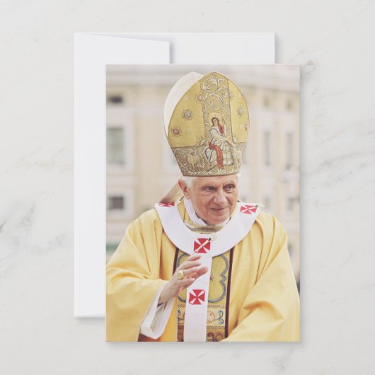 Papst Benedikt XVI. Heilige Karte (Vorderseite)