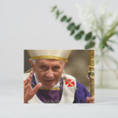 Papst Benedikt XVI. Postkarte (Stehend Vorderseite)