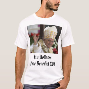 Papst Benedikt XVI., sein HolinessPope Benedict T-Shirt