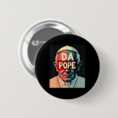 Papst Bobby Chicago - Katholischer Spaß Funny Da P Button (Vorne & Hinten)