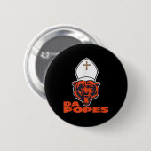Papst Bobby Chicago - Katholischer Spaß Funny Da P Button (Vorne & Hinten)