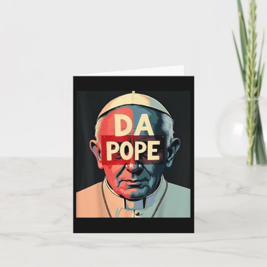 Papst Bobby Chicago - Katholischer Spaß Funny Da P Karte (Vorderseite)