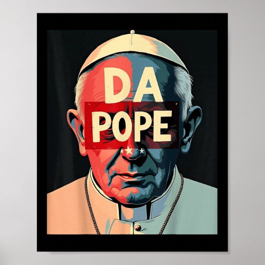Papst Bobby Chicago - Katholischer Spaß Funny Da P Poster (Vorne)