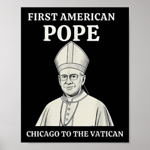 Papst Bobby Chicago - Katholischer Spaß Funny Da P Poster