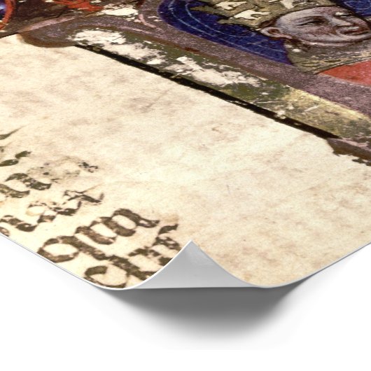 Papst Boniface VIII unter dem Vorsitz eines Poster (Ecke)