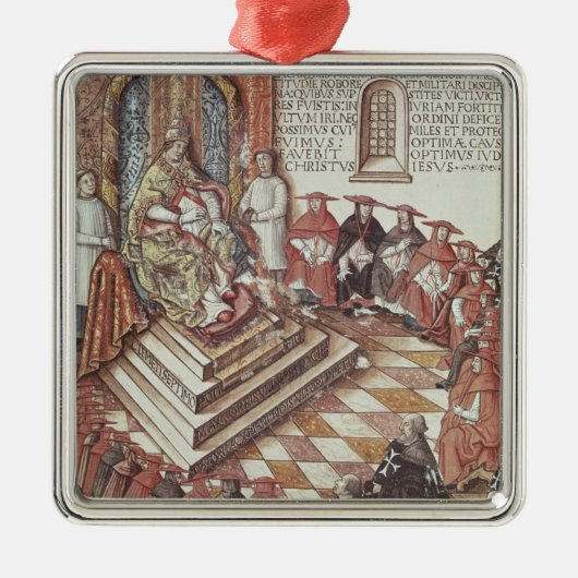 Papst Clement VII Silbernes Ornament (Vorne)