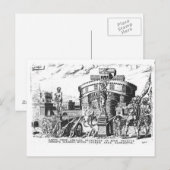 Papst Clement VII wird von Charles V belagert Postkarte (Vorne/Hinten)