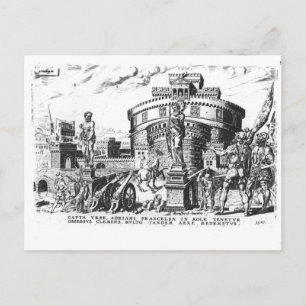 Papst Clement VII wird von Charles V belagert Postkarte