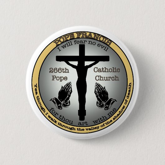 Papst Francis Button (Vorderseite)