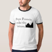 Papst Francis Rocks der Vatikan T-Shirt (Vorderseite)