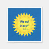 Papst Franziskus, der ich bin, um Zeitung Napkins Serviette (Vorderseite)