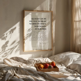 Papst Franziskus Zitat Katholische Printwerbung Poster