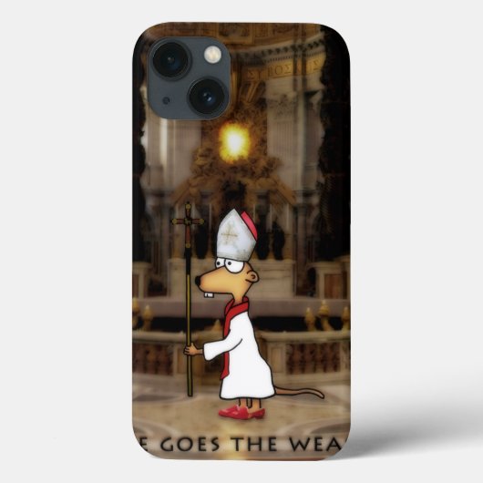 Papst geht das Weasel Case-Mate iPhone Hülle (Rückseite)