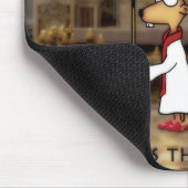 Papst geht das Weasel Mousepad (Ecke)