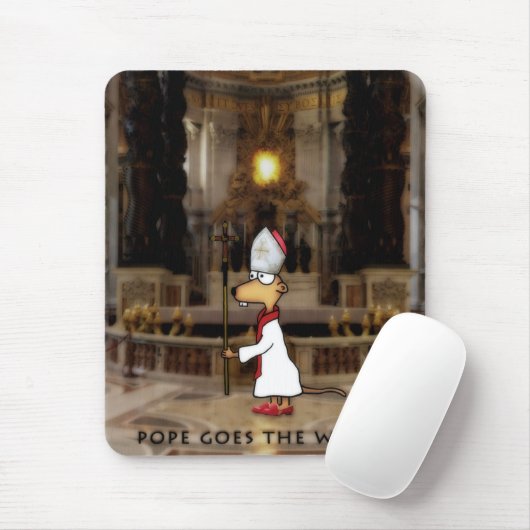 Papst geht das Weasel Mousepad (Mit Mouse)