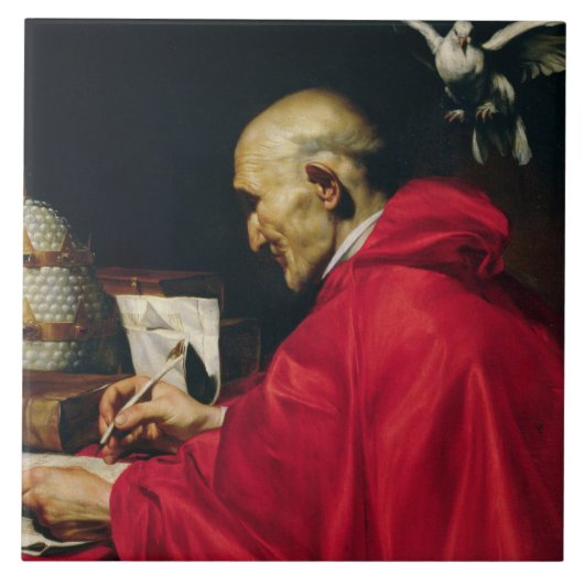 Papst Gregory das große Fliese (Vorderseite)