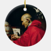 Papst Gregory das große Keramikornament (Hinten)
