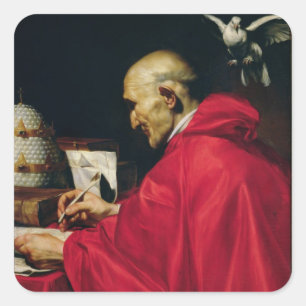 Papst Gregory das große Quadratischer Aufkleber