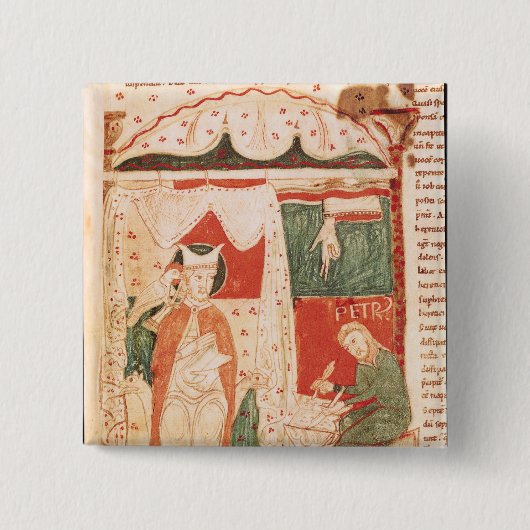 Papst Gregory I das große Button (Vorderseite)