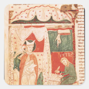 Papst Gregory I das große Quadratischer Aufkleber