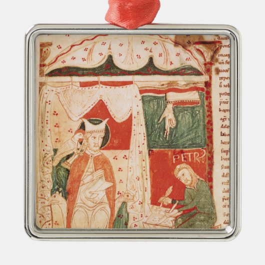 Papst Gregory I das große Silbernes Ornament (Vorne)