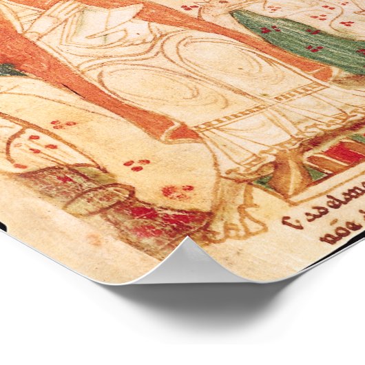 Papst Gregory I. vom Großen Poster (Ecke)