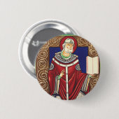 Papst Gregory vom Großen Button (Vorne & Hinten)
