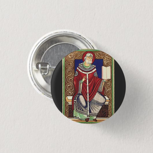 Papst Gregory vom Großen Button (Vorne & Hinten)